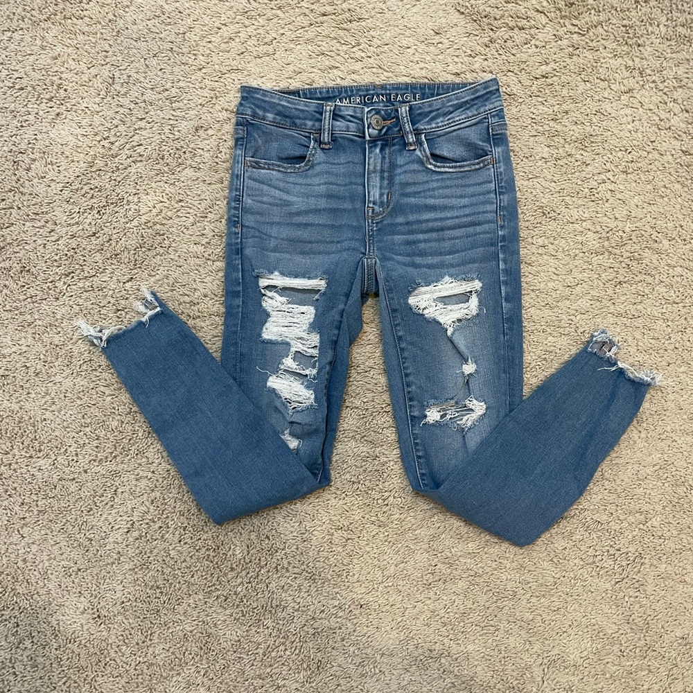 American Eagle outfitters Skinny Jeans with Distressed Details - Picture 4 of 6